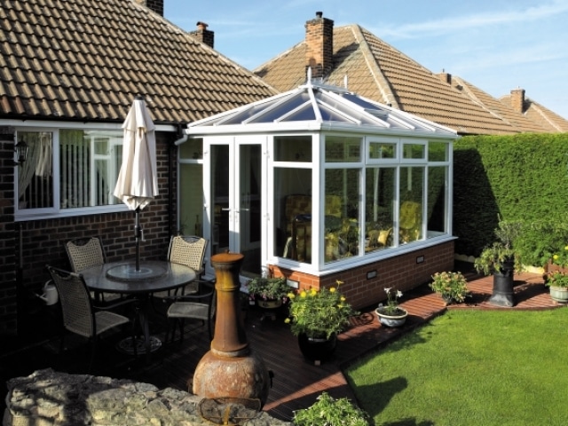 edwardian conservatory in garden