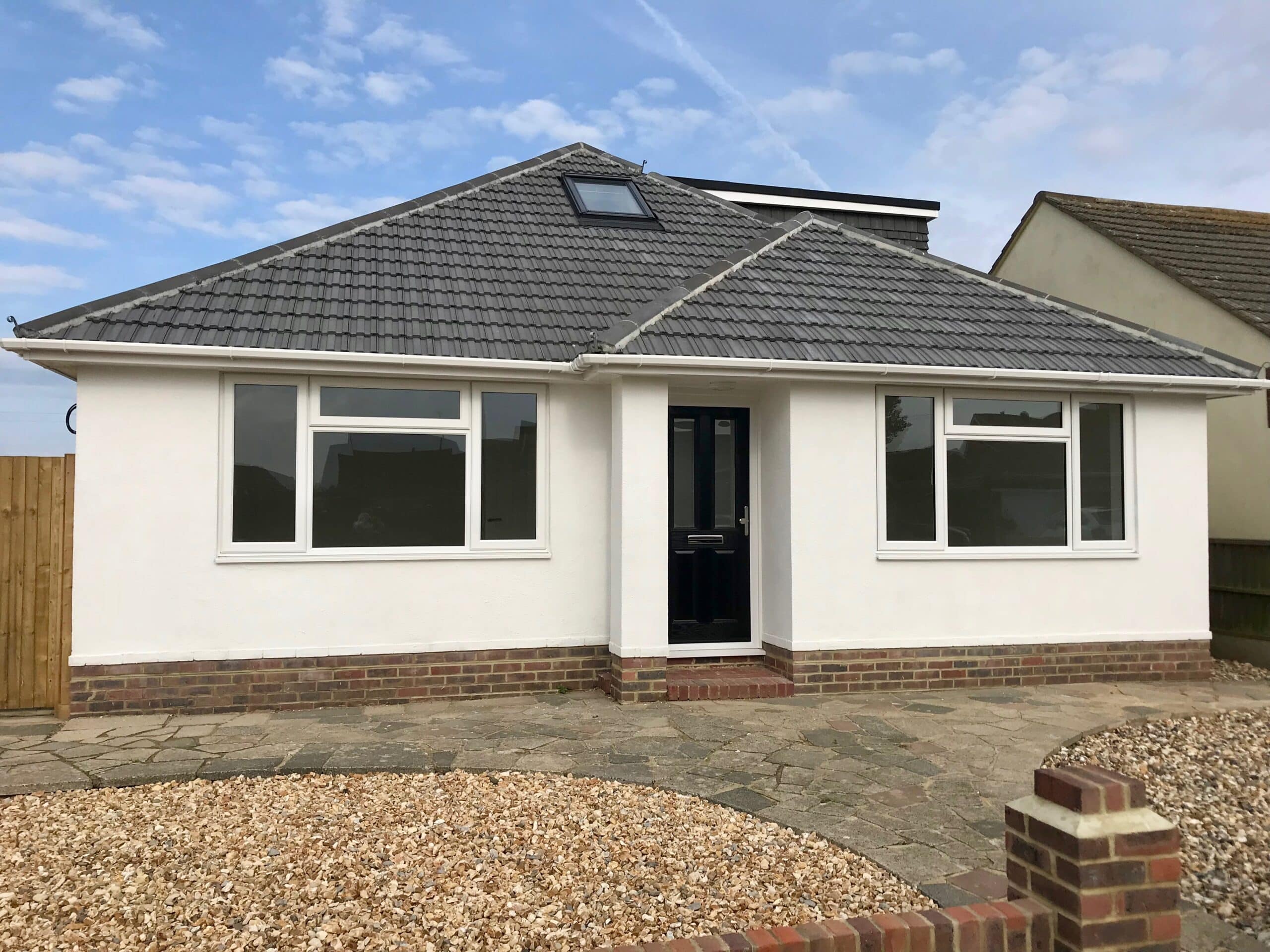 front house after